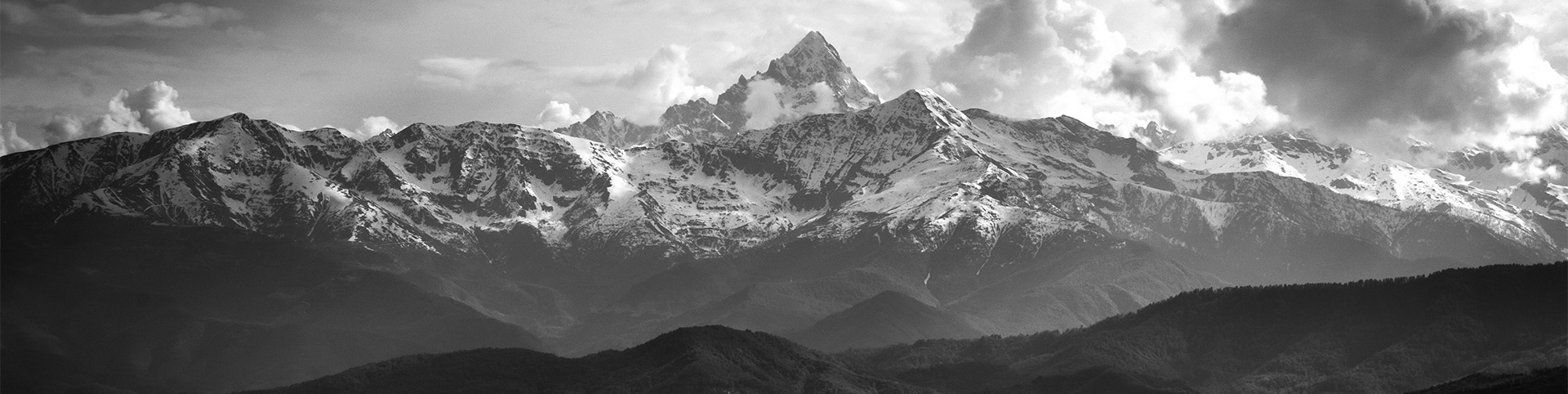 Foto panorama Monviso